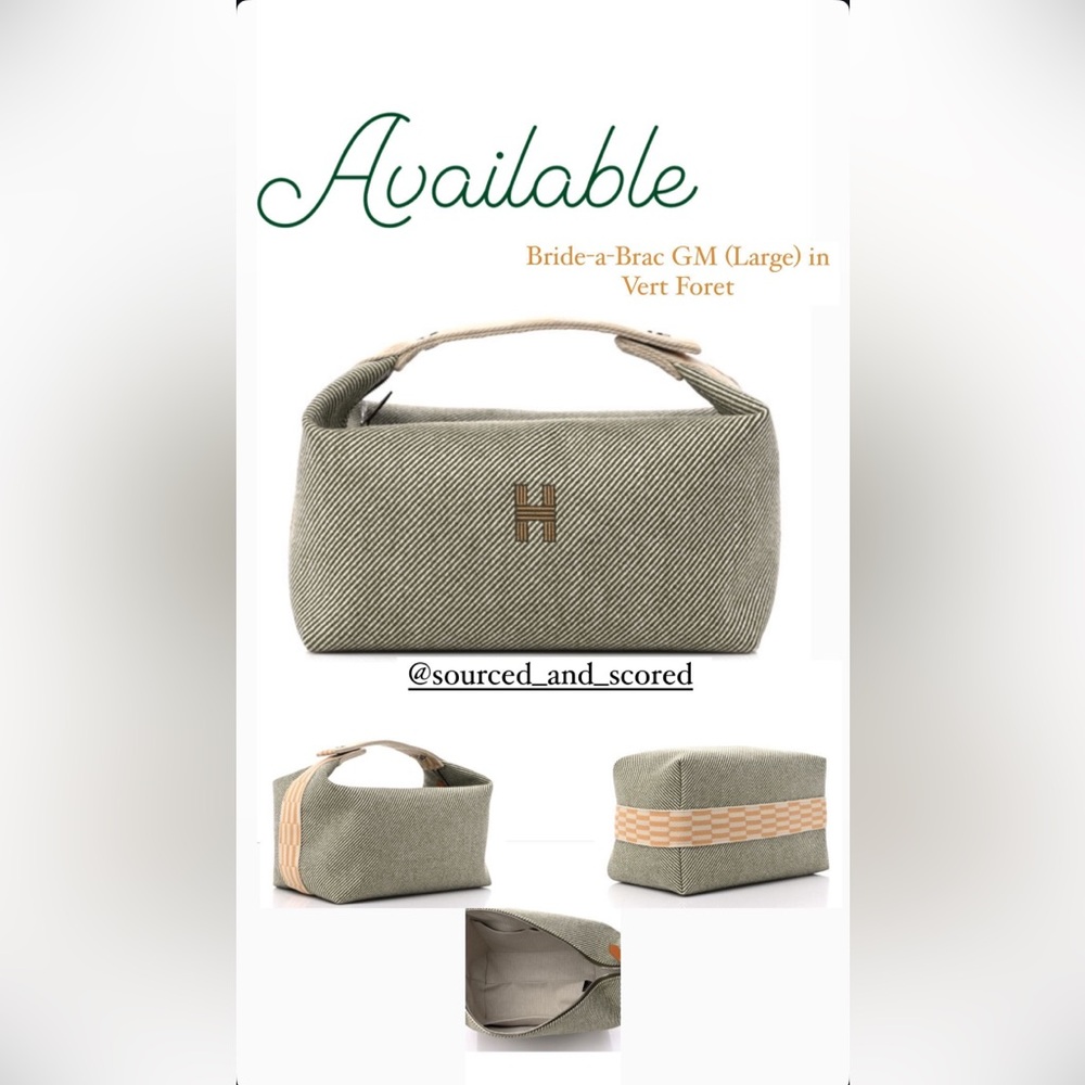 Hermes Grooming Tool in Green and Tan